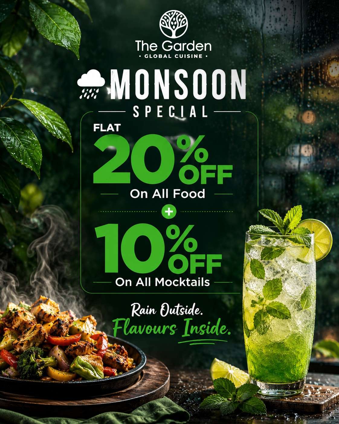 Monsoon Special Offer at The Garden